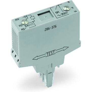 WAGO-286-376 Sonstige Relais Electromechanical Relay 24VDC 5A SPST-NO(15x52x82.5)mm Plug-In Relay Module