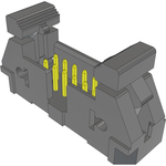 Samtec-EJH-106-01-F-D-TH Steckverbinderleisten und Leiterplattenbuchsen Conn Ejector Header HDR 12 POS 2.54mm Solder ST Thru-Hole Tube