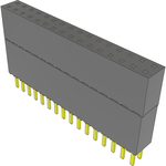 Conn Elevated Socket SKT 32 POS 2.54mm Solder ST Top Entry Thru-Hole Tube