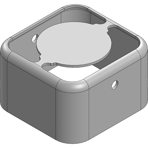 Masach Tech-MS128-10F null 12.8 x 12.3 x 7.5mm Two-piece Drawn-Seamless RF Shield/EMI Shield FRAME (CRS)