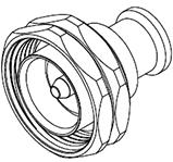 Molex-73134-0262 RF-Steckverbinder Conn 7/16 7.5GHz 50Ohm Solder ST Panel Mount PL Silver Carton