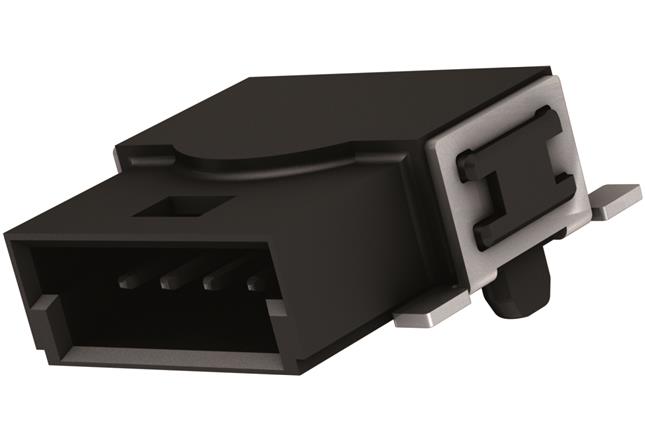 HARTING-14110410002000 Embases de raccordement et réceptacles PCB Conn Shrouded Header M 4 POS 1.27mm Solder RA Side Entry SMD har-flexicon® Reel