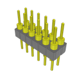Conn Unshrouded Header HDR 12 POS 2.54mm Solder ST Top Entry Thru-Hole Tube