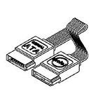 Cable Assembly SATA 1m 26AWG Serial ATA to Serial ATA 7 to 7 POS F-F Solder Serial ATA Bag