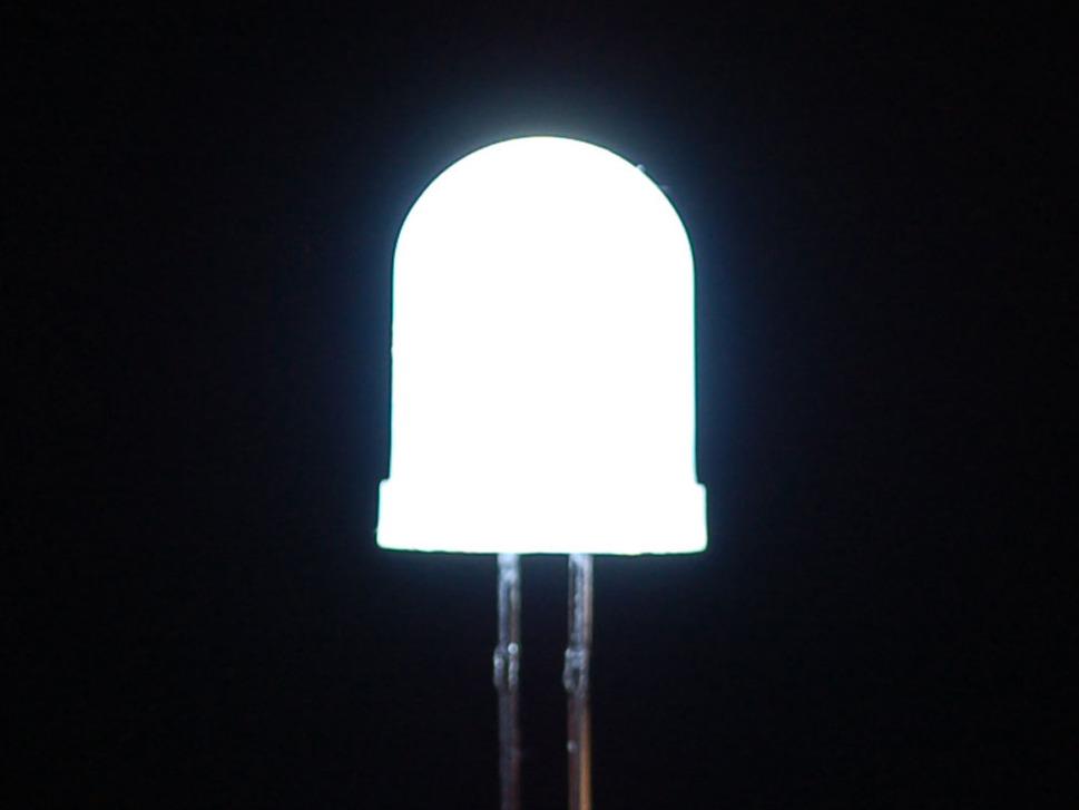 Adafruit Industries-846 DEL Diffused White 10mm LED (25 pack)