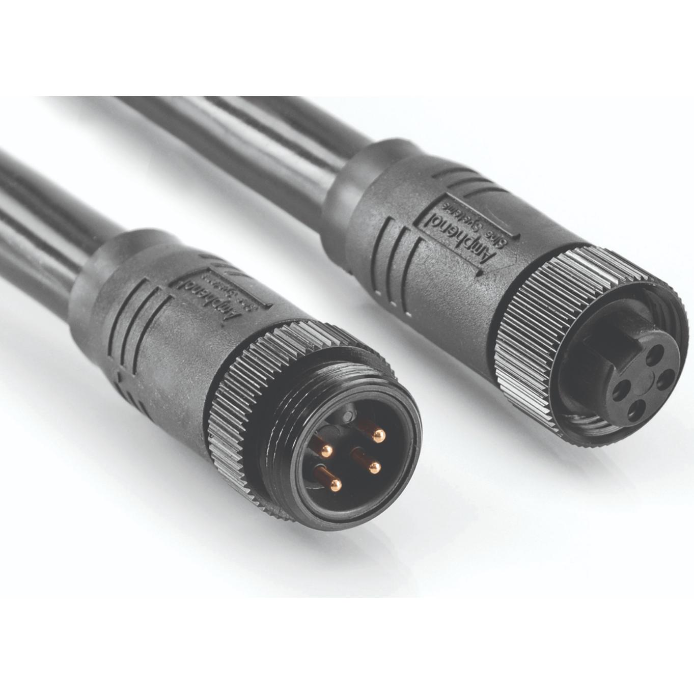 Amphenol-P29008-M2 Cable Assembly AC Power Cable Assembly 2m M22 Circular to M22 Circular 4 to 4 POS F-M 14AWG