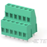 TE Connectivity-796692-6 Steckverbinder, Klemmenblöcke Conn Eurostyle Block F 6 POS 2.54mm Solder ST Thru-Hole 17.5A/Contact