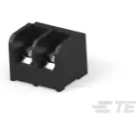 TE Connectivity-2-1437657-2 Blocs de raccordement de terminaux Conn Barrier Strip 2 POS 11.1mm Solder RA Thru-Hole 30A/Contact Package