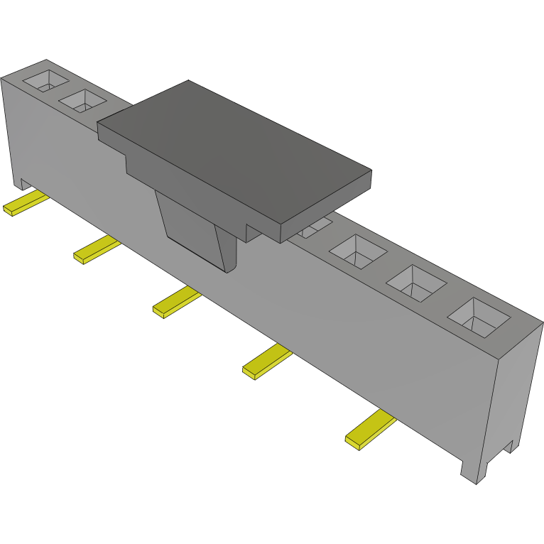 Samtec-MMS-110-02-L-SV-P-TR Steckverbinderleisten und Leiterplattenbuchsen Conn Socket Strip SKT 10 POS 2mm Solder ST Top Entry SMD T/R