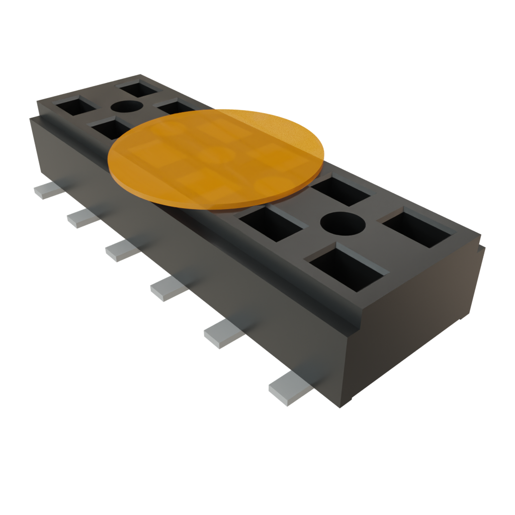 Samtec-CLT-106-02-L-D-BE-A-K-TR Piastre connettori e prese PCB Conn Socket Strip SKT 12 POS 2mm Solder ST Bottom Entry SMD TIGER CLAW™ T/R