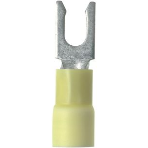 Panduit-PV10-10LFX-L Terminales del conductor Fork Terminal 10-12AWG Copper Yellow 28.45mm Tin Bottle