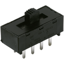 C&K-L203011MS02Q Interruptor corredizo Switch Slide ON ON ON DP3T Top Slide 4A 250VAC 125VDC PC Pins Thru-Hole Bulk
