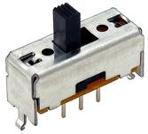 ALPS Electric-SSSU022400 Interruptor corredizo Switch Slide DPDT Top Slide 0.1A 30VDC 10000Cycles PC Pins Bracket Mount/Through Hole Bulk