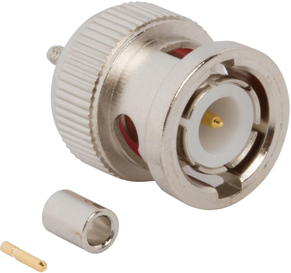 Amphenol RF-112516 Conector RF Conn BNC 0Hz to 4GHz 50Ohm Crimp ST Cable Mount PL Gold