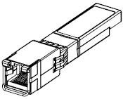 Molex-74741-0002 Steckverbinder, Telefon und Telekommunikation Conn RJ-45 Gigabit Ethernet SFP Adapter F/PL 10/10 POS ST 1 Port Cat 5 Bag