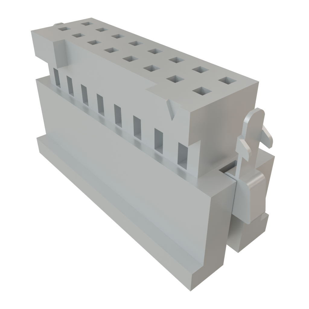 Samtec-ISD2-08-D-M Gaine de câblage de raccordement discret Conn Housing RCP 16 POS 2mm Crimp ST Cable Mount Black Tube