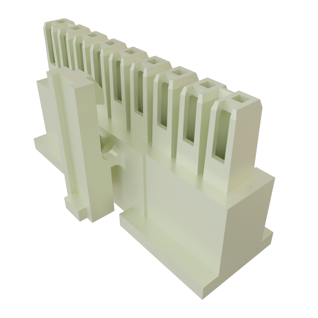 Samtec-IPD1-09-S-K Custodia filo connettore dedicato Conn Housing F 9 POS 2.54mm Crimp ST Cable Mount Tube