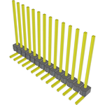 Conn Unshrouded Header HDR 14 POS 2.54mm Solder RA Thru-Hole Bulk