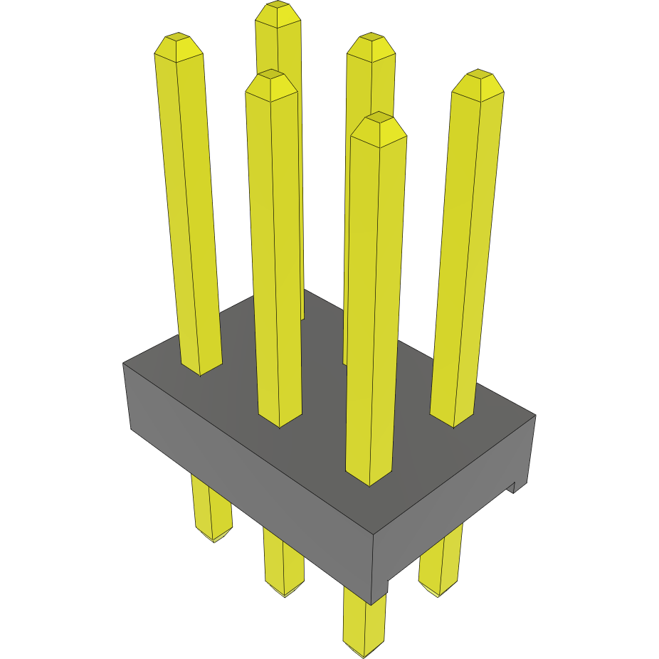 Samtec-MTMM-103-06-L-D-232 Connector Headers and PCB Receptacles Conn Unshrouded Header HDR 6 POS 2mm Solder ST Thru-Hole Bulk