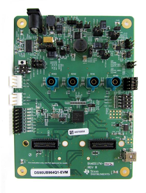 Texas Instruments-DS90UB964-Q1EVMTDA Herramientas y kits de desarrollo DS90UB964 Communication Evaluation Board Automotive AEC-Q100