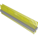 Conn Unshrouded Header HDR 72 POS 1.27mm Solder ST Top Entry Thru-Hole Tube
