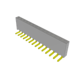 Conn Socket Strip SKT 14 POS 2.54mm Solder RA Side Entry Thru-Hole Layer