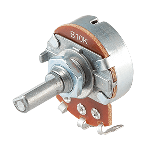 CUI Devices-PTN24A-B1015DC Widerstandstrimmern, Potenziometern und Regelwiderstande Res Carbon Film POT 10K Ohm 20% 0.5W(1/2W) 1(Elec)/1(Mech)Turns 6mm (24 X 30.5 X 26mm) Pin Thru-Hole