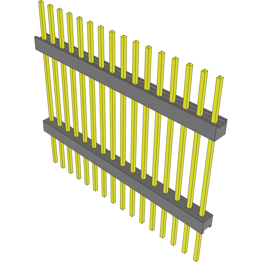 Samtec-EW-16-14-T-S-830 连接器插头及 PCB 插座 Conn Board Stacker HDR 16 POS 2.54mm Solder ST Top Entry Thru-Hole Bulk