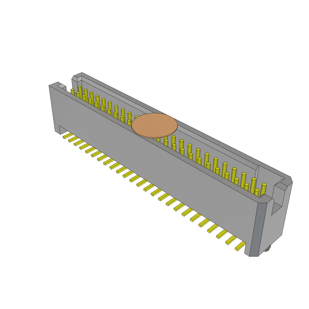 Samtec-TFM-125-12-L-D-A-K-TR Steckverbinderleisten und Leiterplattenbuchsen Conn Shrouded Header (4 Sides) HDR 50 POS 1.27mm Solder ST Top Entry SMD TIGER EYE™ T/R