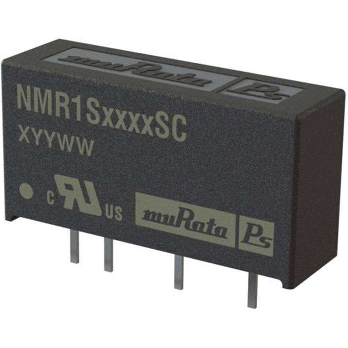 Murata Power Solutions-NMR1S0505SC Convertisseur CC en CC et module de régulateur de commutation Module DC-DC 5VIN 1-OUT 5V 0.2A 1W 4-Pin SIP Tube