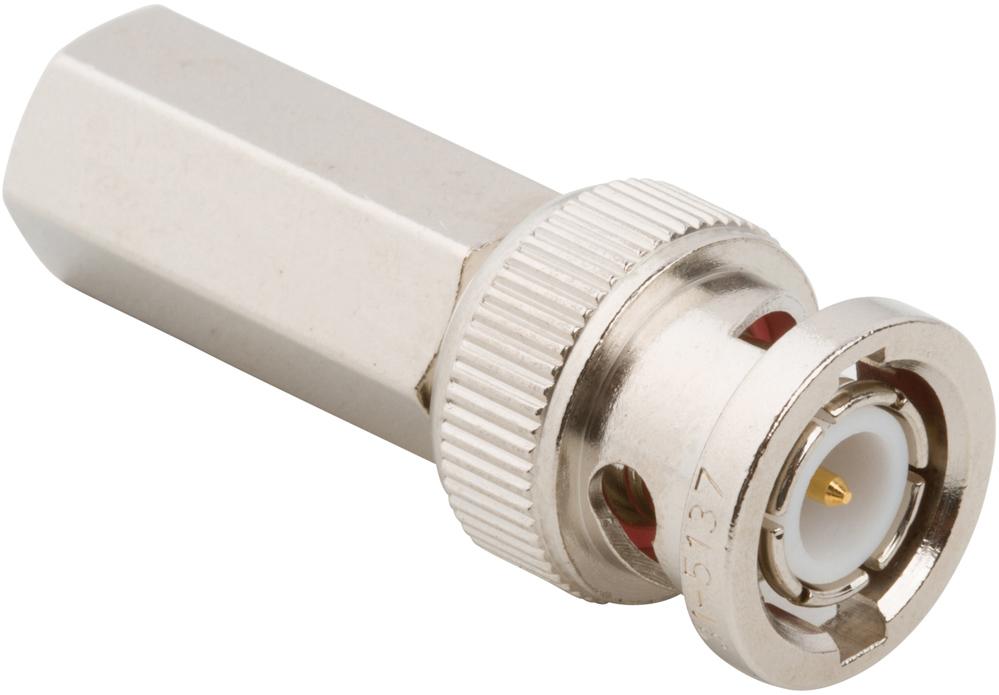 Amphenol RF-031-5137 RF-Steckverbinder Conn BNC 0Hz to 4GHz 50Ohm Twist-On ST Cable Mount PL Gold Bag