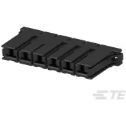 TE Connectivity-2-179958-6 Gaine de câblage de raccordement discret Conn Housing RCP 6 POS 10.16mm Crimp ST Cable Mount Black Bag