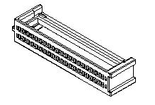 Molex-54597-3000 Steckverbinderzubehör Connector Accessories Clip Straight Mini Mi II™ Bag