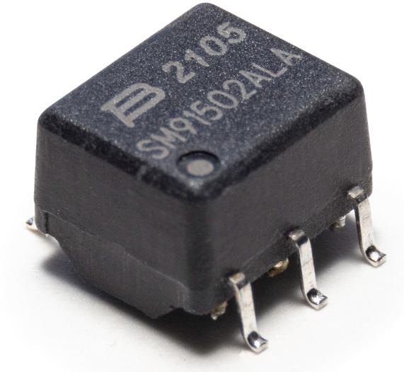 Bourns-SM91502ALA-E Telecom, Übertrager Telecom Transformer 1:1 0.45Ohm Prim. DCR 0.85Ohm Sec. DCR 6 Terminal Gull Wing SMD Automotive AEC-Q200