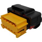 Conn Housing RCP 10 POS 4.25mm Crimp ST Cable Mount Black Bag