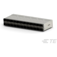 TE Connectivity-2-2349201-2 Accessori per connettori zSFP+ Stacked SFP56,Cage Assembly With Integrated Connector ,.6mm .018in Centerline,Signal