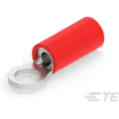 TE Connectivity-1-34142-1 Terminali connettore PIDG Ring Tongue Terminal 16-22AWG Copper Red 17.37mm Tin T/R