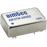 Aimtec-AM15TW-4815SZ Convertitore da DC a DC e modulo di regolazione della commutazione Module DC-DC 48VIN 1-OUT 15V 1A 15W 8-Pin DIP Module