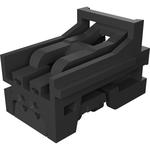 Conn Housing RCP 2 POS 2mm Crimp ST Cable Mount Dark Gray Bag