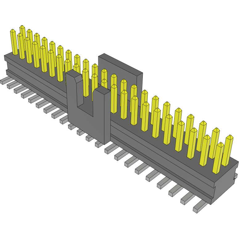 Samtec-FTSH-122-01-L-DV-K Cabezales del conector y receptáculos PCB Conn Unshrouded Header HDR 44 POS 1.27mm Solder ST Top Entry SMD TIGER CLAW™ Tube