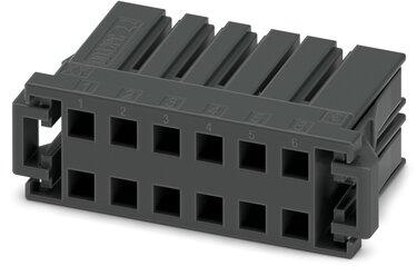 PHOENIX CONTACT-1378220 Einzeladersteckverbinder, Gehäuse Conn Housing F 12 POS 5.08mm Crimp ST Cable Mount Black Cardboard