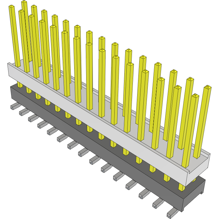 Samtec-HW-15-10-L-D-340-SM-A Connector Headers and PCB Receptacles Conn Board Stacker HDR 30 POS 2.54mm Solder ST Top Entry SMD Tube