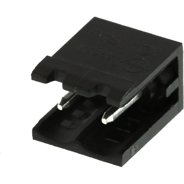 Molex-0395310002 连接器插头及 PCB 插座 Conn Shrouded Header (2 Sides) HDR 2 POS 5.08mm Solder ST Top Entry Thru-Hole Eurostyle