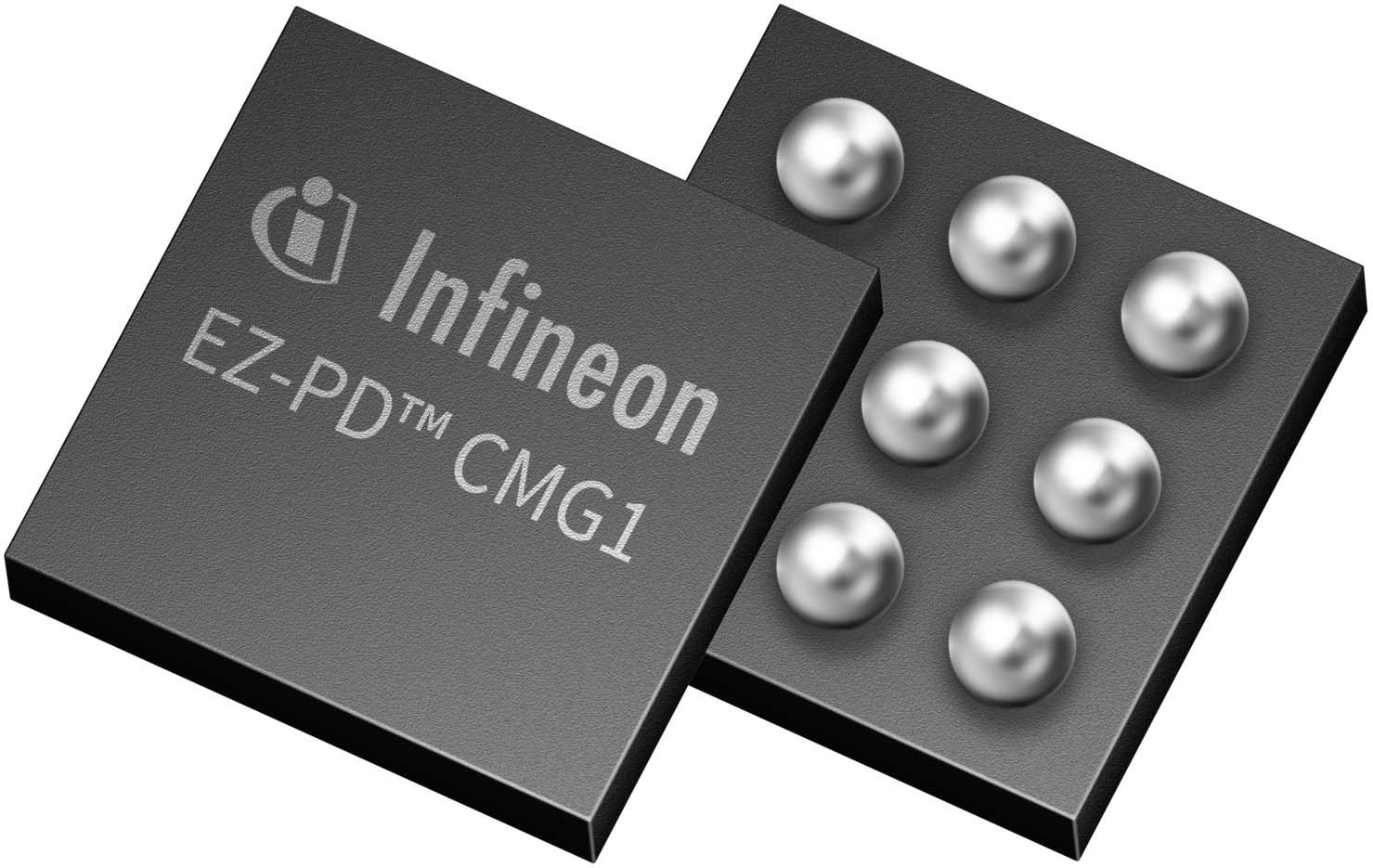 Infineon Technologies AG-CYPD2704-09FNXIT USB-Schnittstellenschaltkreise High Speed/Super Speed Basic USB Type-C Controller USB 3.0 3.3V/5V T/R 9-Pin WLCSP