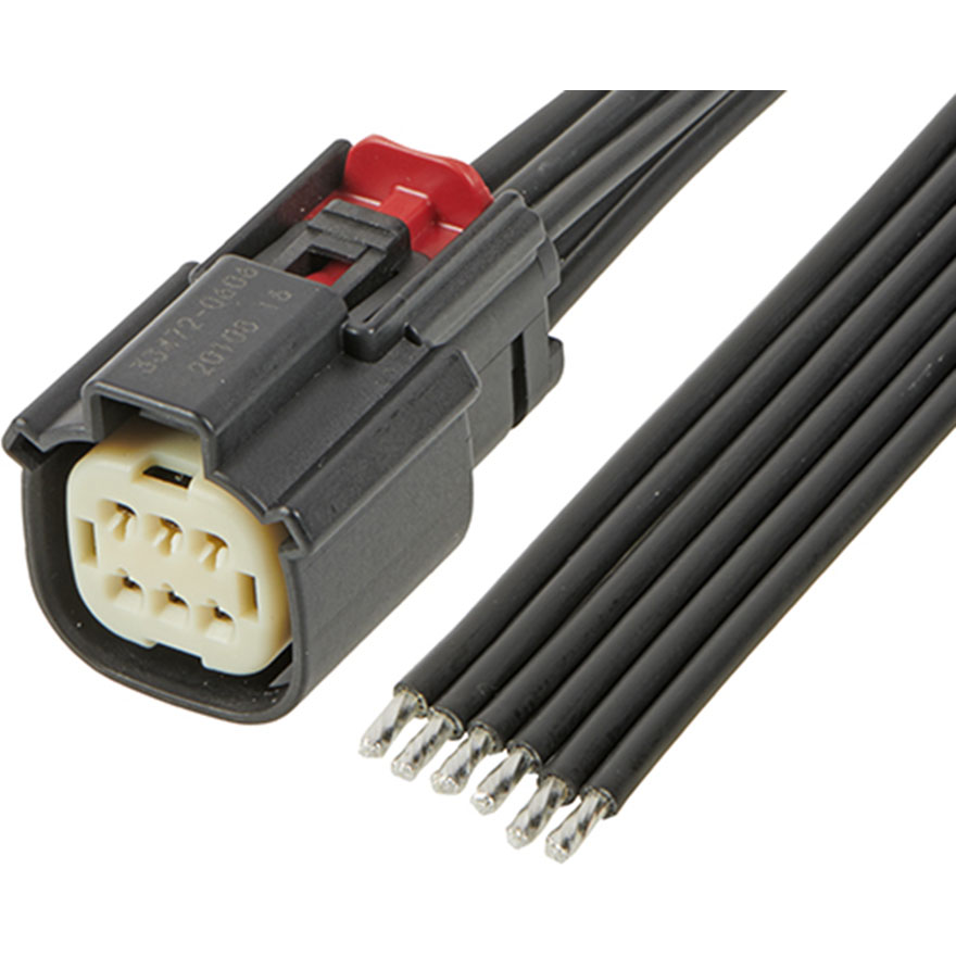 Molex-2162861062 Cable Assembly DC Power Cable Assembly 0.3m Wire to Board 6POS F Crimp 14AWG