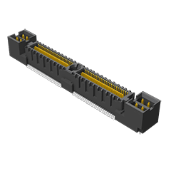 Samtec-QMS-104-09.75-SL-D-A Connector Headers and PCB Receptacles Conn Micro High Speed Terminal Strip HDR 208 POS 0.635mm Solder ST SMD Tray