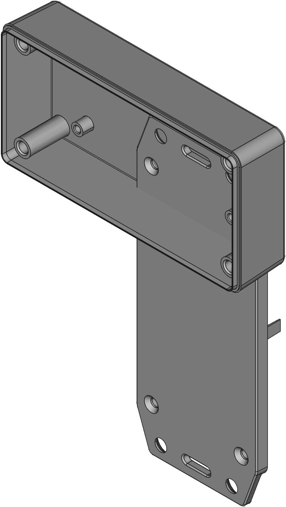 Hammond Manufacturing-1591XXAFLBK 箱、罩及架 Black Acrylonitrile Butadiene Styrene Flange Mount General Purpose Enclosure