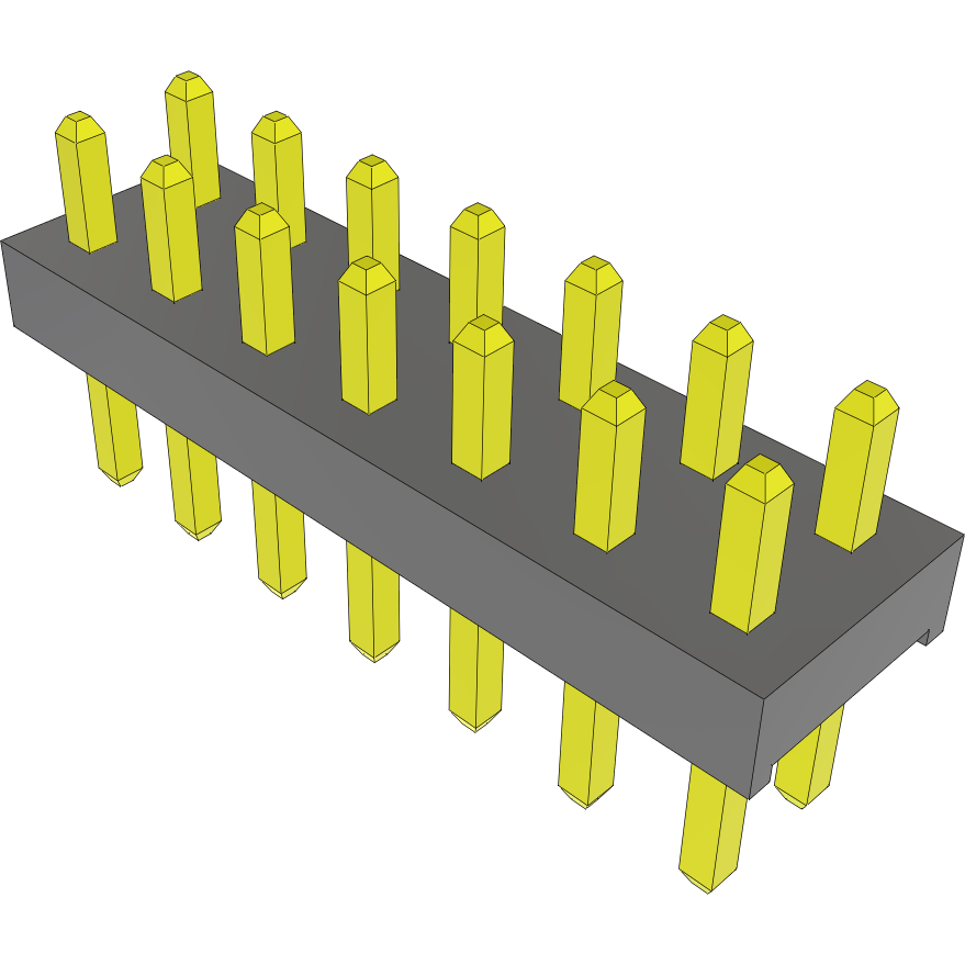 Samtec-MTMM-107-02-G-D-080 Piastre connettori e prese PCB Conn Unshrouded Header HDR 14 POS 2mm Solder ST Top Entry Thru-Hole Bulk