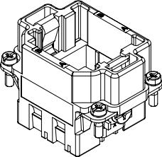 Amphenol-C146P10005G8 Accessori per connettori Connector Accessories Frame Straight