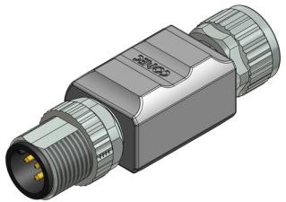 CONEC-43-05130 Steckverbinder, rund Conn M12 Circular Adapter PIN/SKT 9 POS ST 1 Port